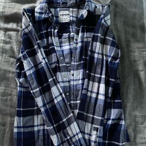 Garage Blue Flannel Shirt